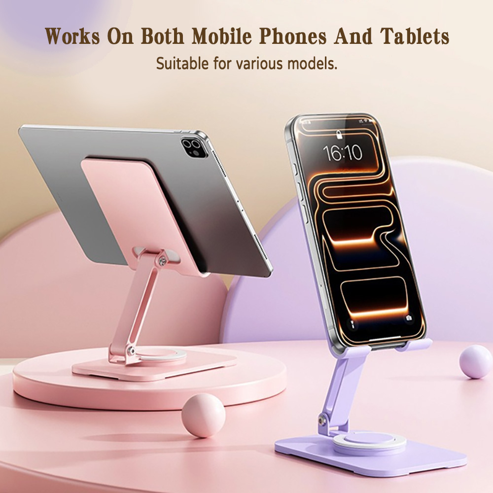 Desk Corner Mat - Dudukan Ponsel Tablet Logam Dapat Diputar