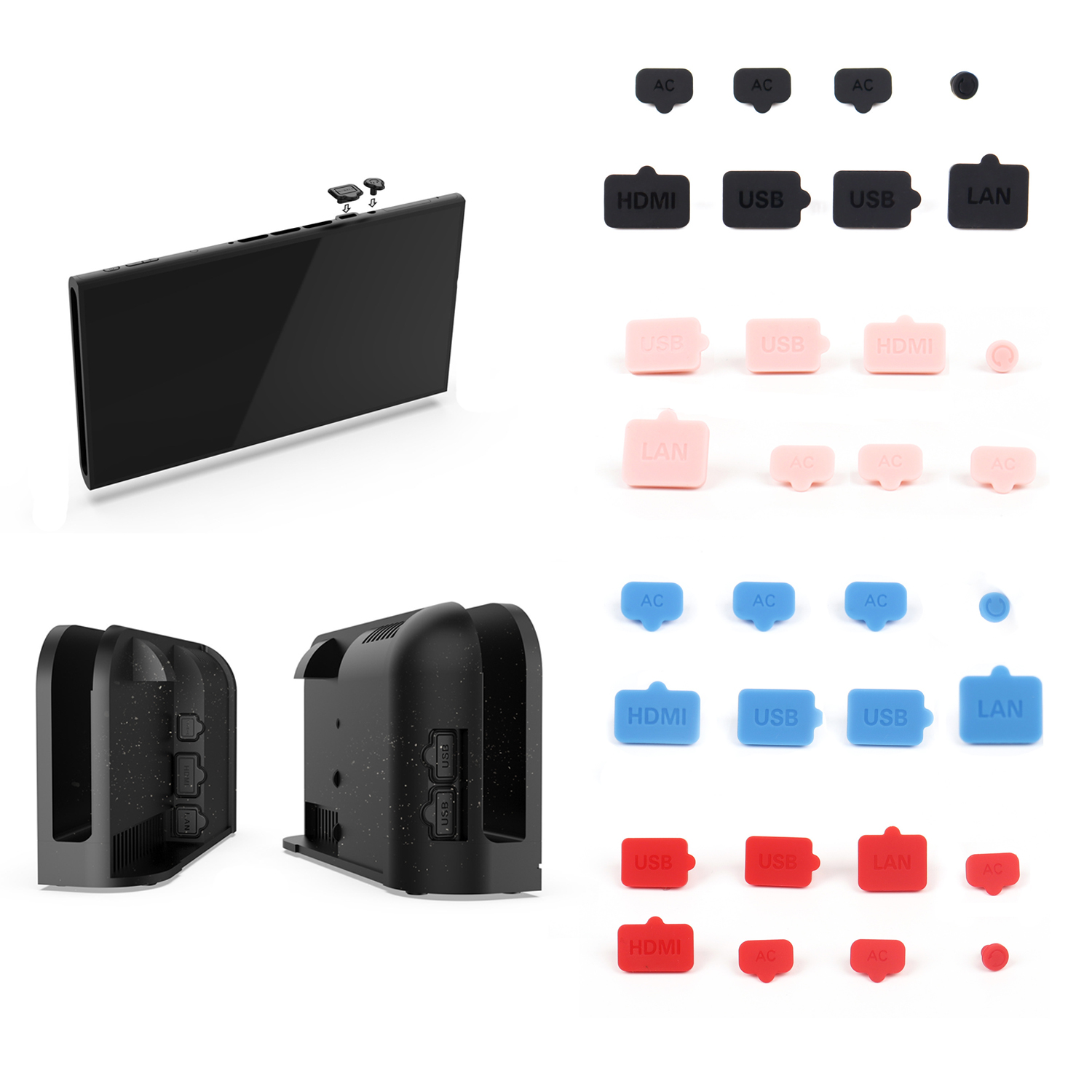 Japanese Gaming Accessories - Tutup Pelindung Port Pengisi Daya LAN
