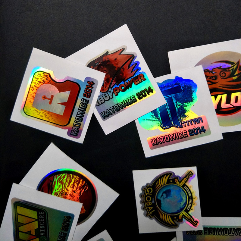 Gaming Accessories Toys - CS:GO Stiker Periferal Holografik Cetak Fisik
