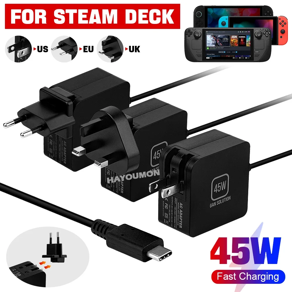 Gaming Accessories Uk - Pengisi Daya Cepat Adaptor AC 45W