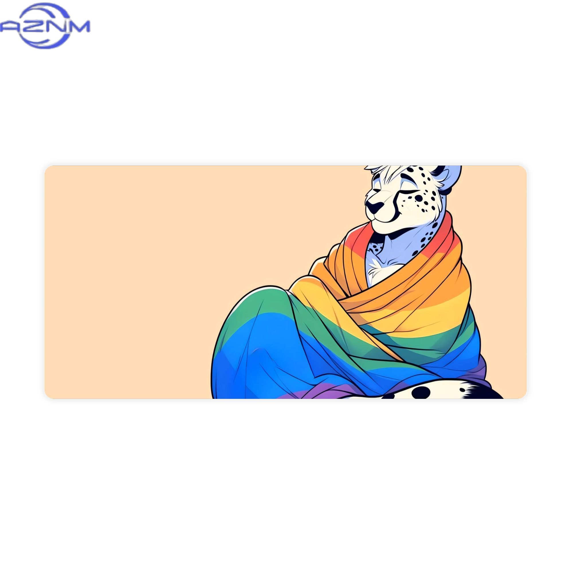 Desk Corner Mat - Alas Meja Comfy Womfy Furry Pride
