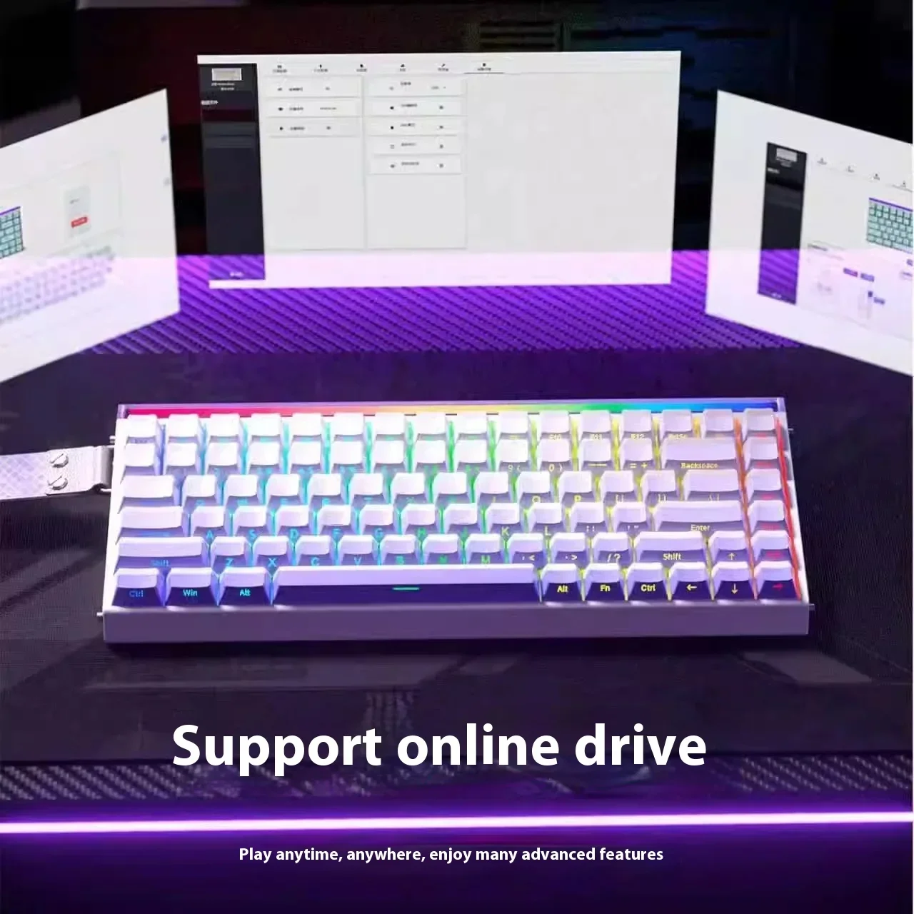 Gaming Accessories Europe - Aula Hero84 He Keyboard Magnetik Kabel