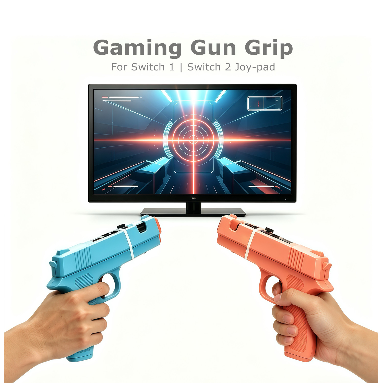 Gaming Accessories Nintendo - Pegangan Kontroler Pistol Game untuk Nintendo