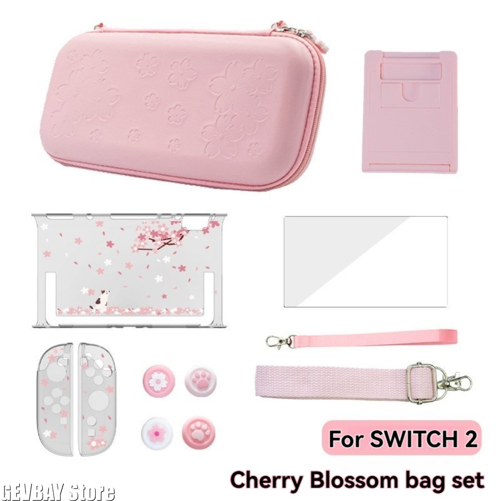 Japanese Gaming Accessories - Tas Jinjing Portabel PU Sakura Pink