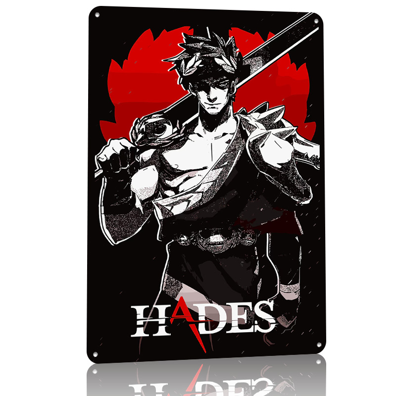 Poster Logam Game Hades, Seni  - Gaming Accessories Europe ulasan dan harga