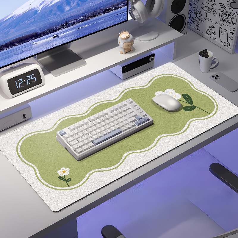Alas Meja Kulit Sintetis Besar - Desk Corner Mat ulasan dan harga