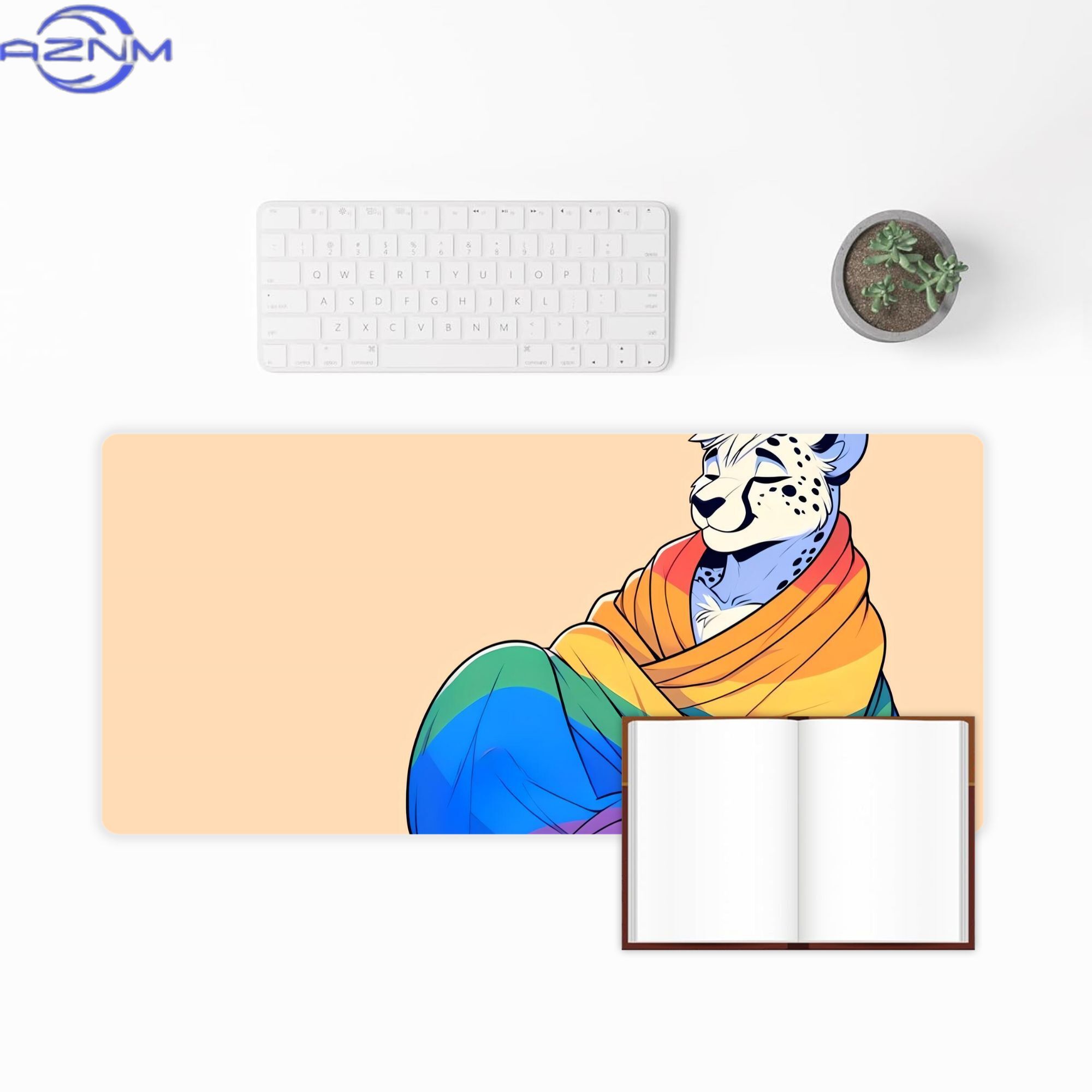 Alas Meja Comfy Womfy Furry Pr - Desk Corner Mat ulasan dan harga