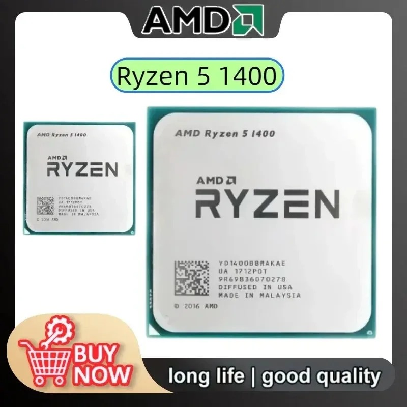 AMD Ryzen 5 1400 100% Baru Asl - Amd Cpu Ryzen 5 ulasan dan harga